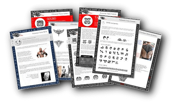 free Polynesian symbols PDF cards