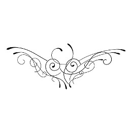 Airy owl tattoo design