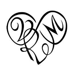 V+R+M heart tattoo: Eternal bond