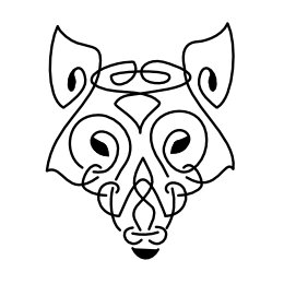 Celtic wolf tattoo photo