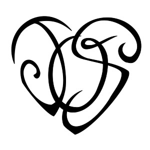 J+O+S heart tattoo photo