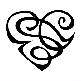 Heart E+S+C tattoo photo