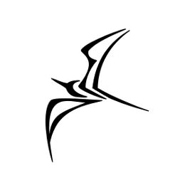 Frigate bird tattoo design