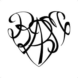 B+A+B+M heart tattoo