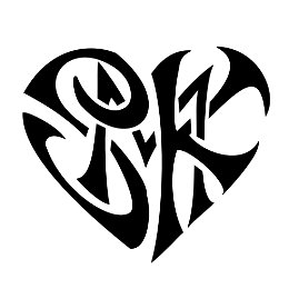 S+M+K heart tattoo photo