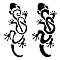 S+S gecko tattoo photo