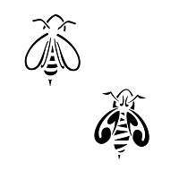 Bee tattoo design