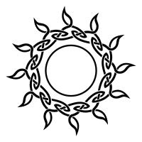 Celtic sun tattoo photo