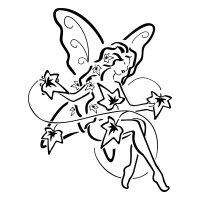 Fairy ivy tattoo design