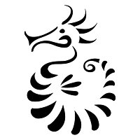Seahorse tattoo design