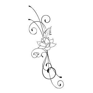 Waterlily tattoo design