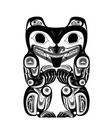 Haida eagle bear tattoo