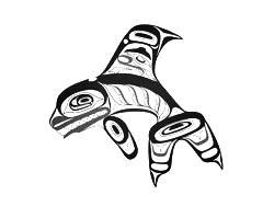 Haida style killer whale tattoo