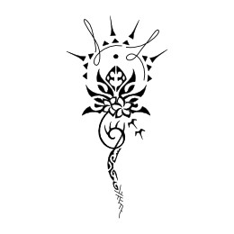 Family lotus tattoo design