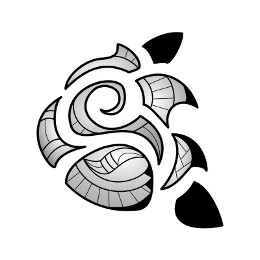 Maori styled rose tattoo photo