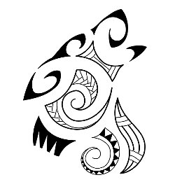 Maori style wolf tattoo photo