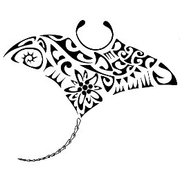 Edelweiss manta tattoo design