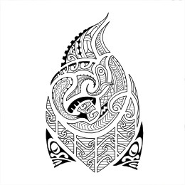 Taniwha tattoo design