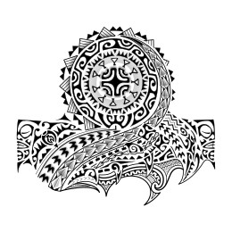 Whakarereke tattoo design