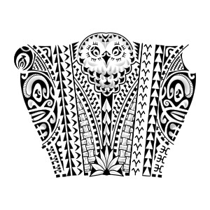 Pueo tattoo: Hawaiian owl
