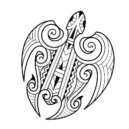 Maori turtle tattoo photo