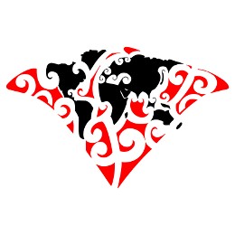 Worldmap tattoo design