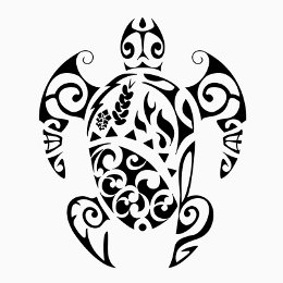 "Reese" turtle tattoo design