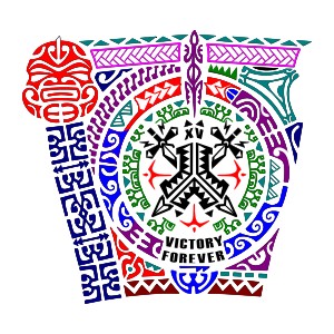 Polynesian style defqon.1 forearm sleeve
tattoo