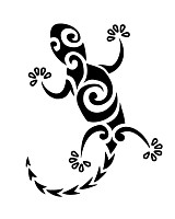 Gecko tattoo design