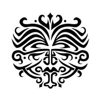 Maori Mask tattoo design