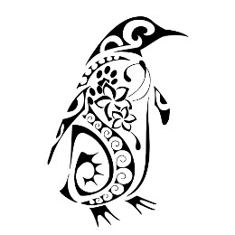 Penguin tattoo design