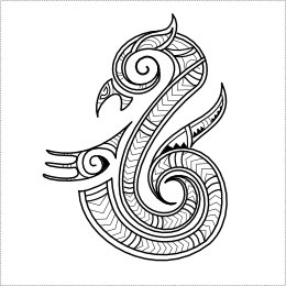 Maori manaia tattoo design