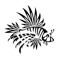 Lionfish tattoo design
