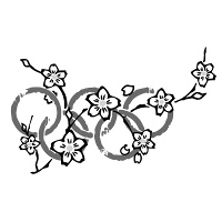 Olympic blossoms tattoo design