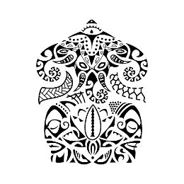 Airavata & lotus tattoo design