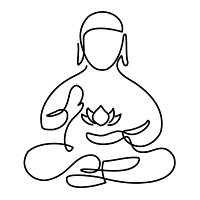 Meditating Buddha tattoo design