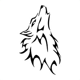 Wolf tattoo photo