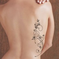 Ivy branches tattoo