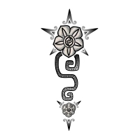 Aztec flower tattoo photo