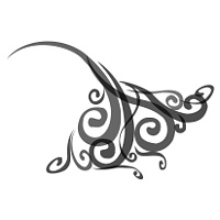 Wind manta tattoo design
