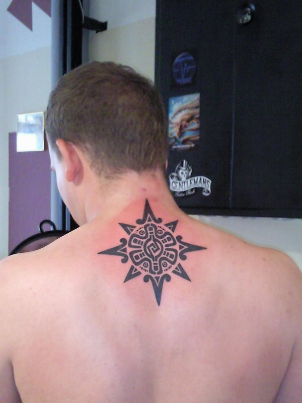 Alisdair - Aztec star tattoo photo