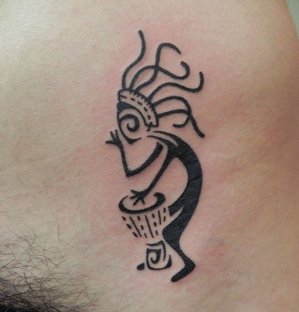 Americo - Rasta kokopelli tattoo