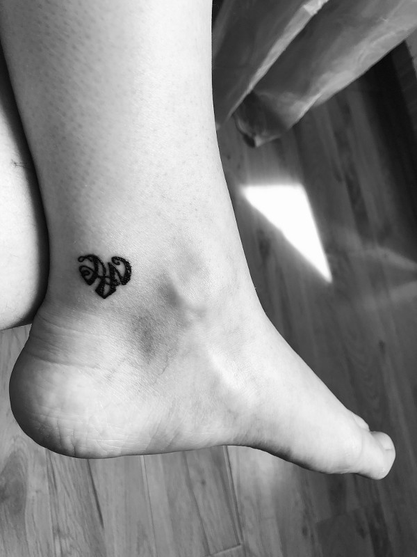 Ana - A+N heart tattoo photo