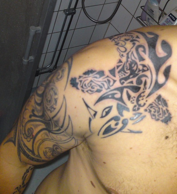 Anders - Maori koi tattoo photo
