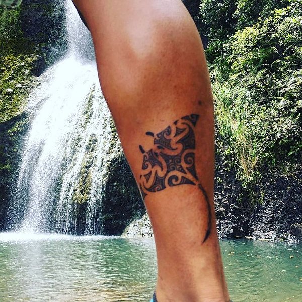 Anderson - Maori manta tattoo photo