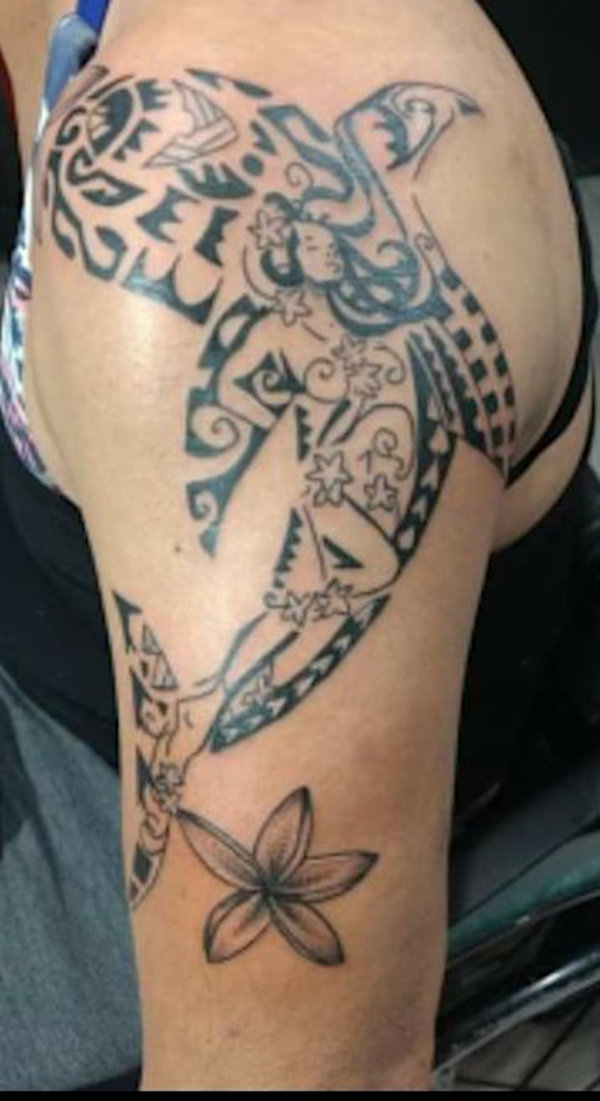 Andrea - composite shark tattoo photo
