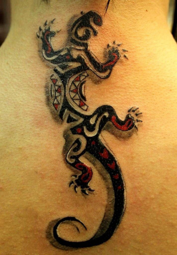 Andrew - lizard tattoo photo