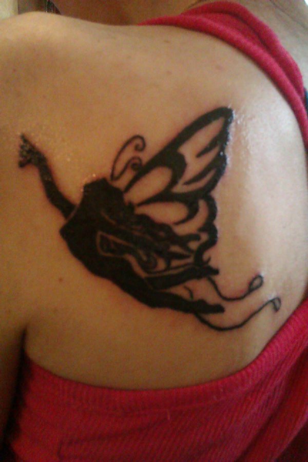Angel - butterfly tattoo photo