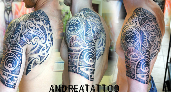 Angelo - Polynesian work tattoo photo