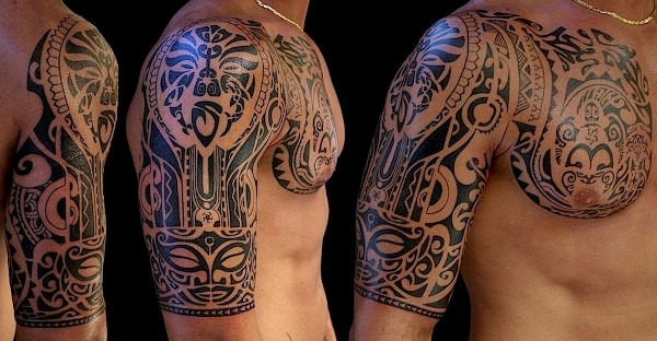 Antonio - Polynesian piece tattoo photo